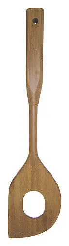 12-Inch Bamboo Stirring Spatula – Simply Bamboo Ergonomic Handle 1