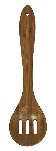 12-Inch Slotted Bamboo Spoon – Simply Bamboo Heat-Resistant Design 1