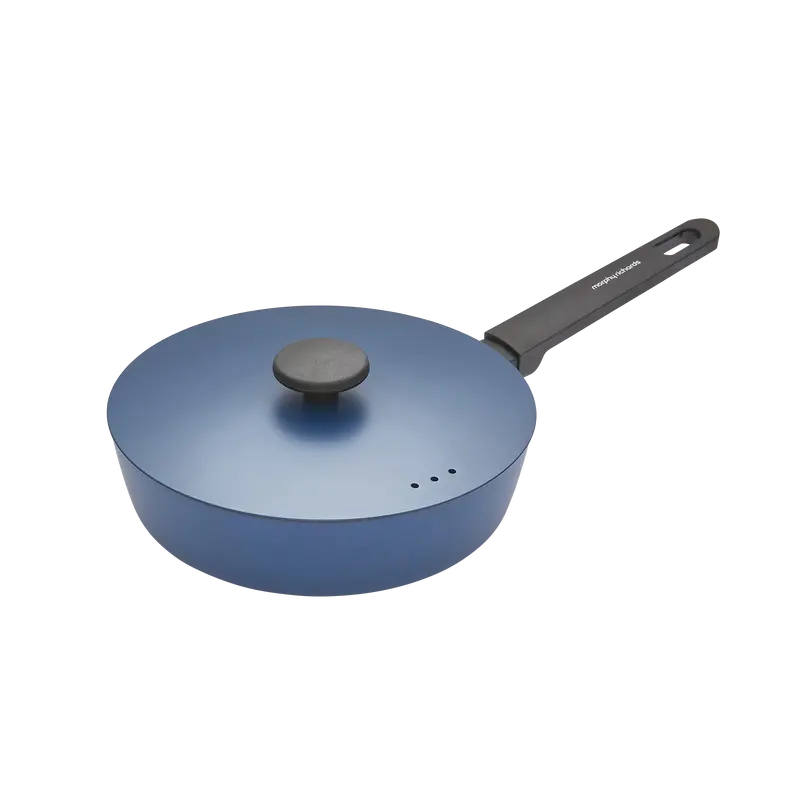 24Cm Blue Forged Aluminium Saute Pan 1