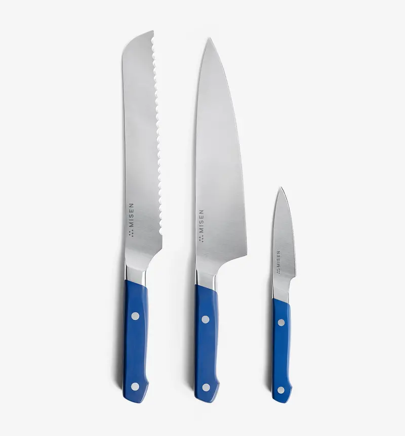 3-Piece Acuto440 Knife Set – Compact Kitchen Essentials With Blue Handles 1