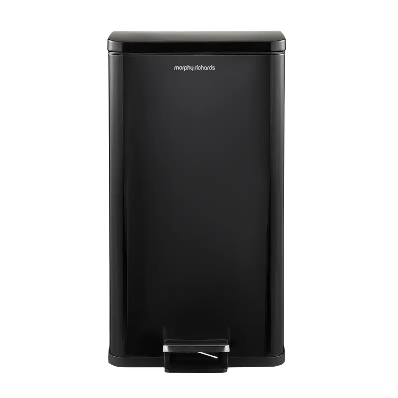 30-Liter Equip Hands-Free Kitchen Pedal Bin – Matte Black 1
