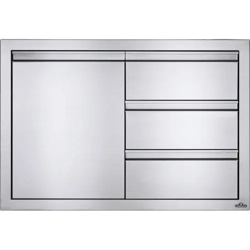 36 In X 24 In Outdoor Cabinet – Door + Drawer Combo 1