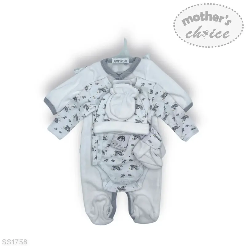5-Piece Grey Rainbow Starter Kit For Babies 1