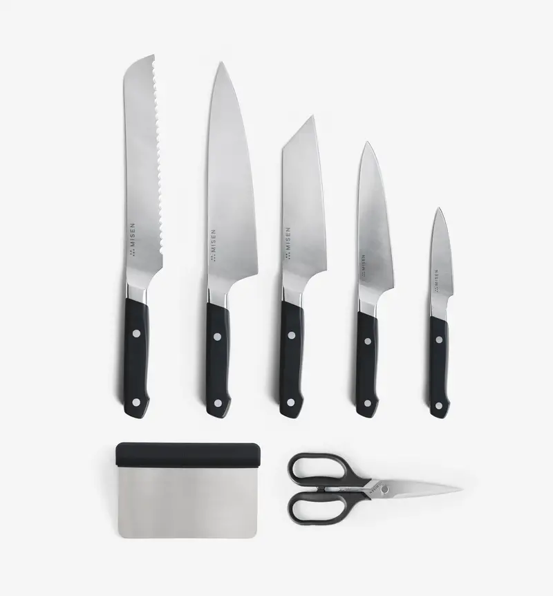 7-Piece Acuto440 Knife Collection – Black Handle Edition 1