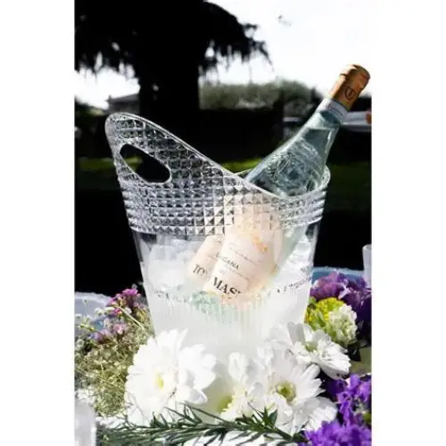 Acrylic Champagne Bucket – Modern Transparent Ice Chiller 1