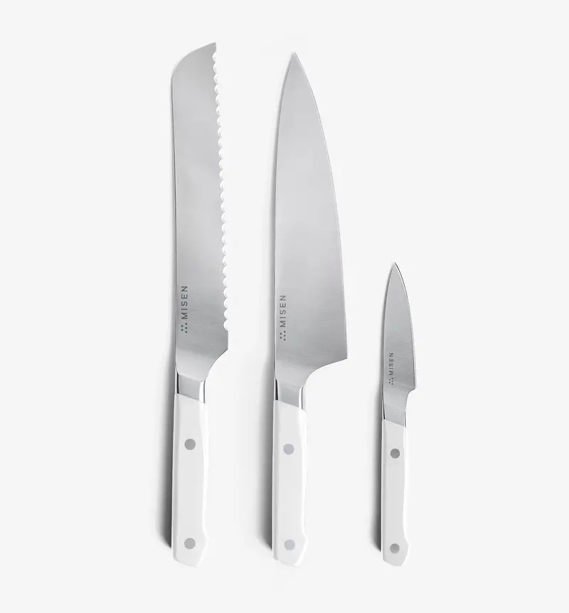 Acuto440 3-Piece Chef Knife Set In White 1
