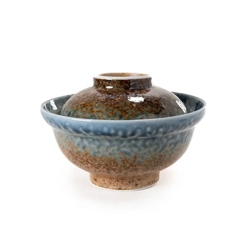 Ainagashi Blue Earthy Donburi Bowl – 13 Fl Oz / 6.26" Diameter 1