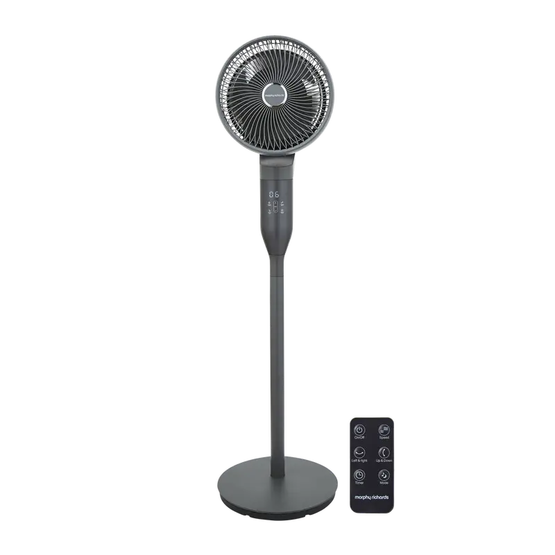 Air Flex 10-Inch 360-Degree Oscillating Pedestal Fan With Remote 1
