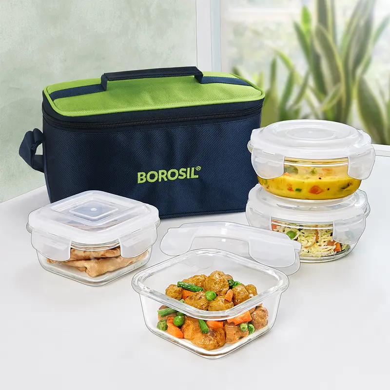 Alfa Green Universal Glass Lunch Box – Versatile Meal Container 1