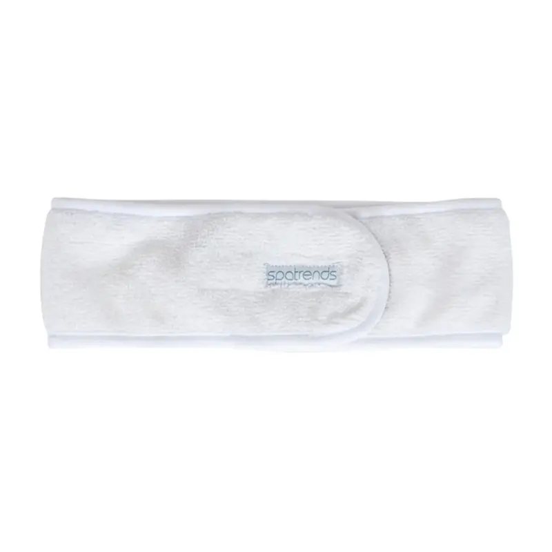Annabel Trends Spa-Grade Cotton Headband – Soft White Relaxation Accessory 1
