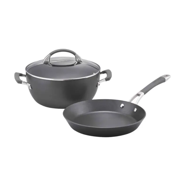 Anolon Endurance+ Nonstick 26Cm Frypan And 5.2L Casserole Pan Set 1
