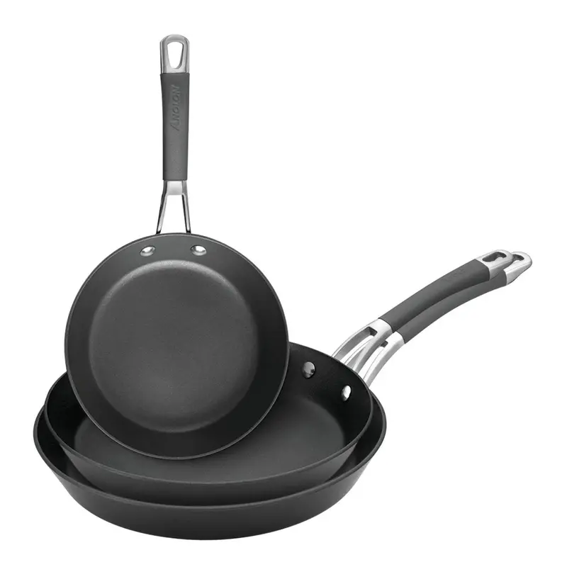 Anolon Endurance+ Triple-Skillet Set – Induction-Compatible Nonstick 1