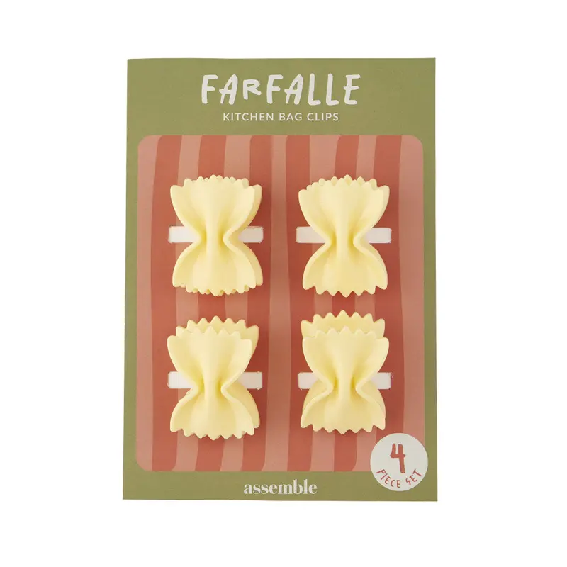Assemble Farfalle Pasta Bag Clips – Set Of 4 1