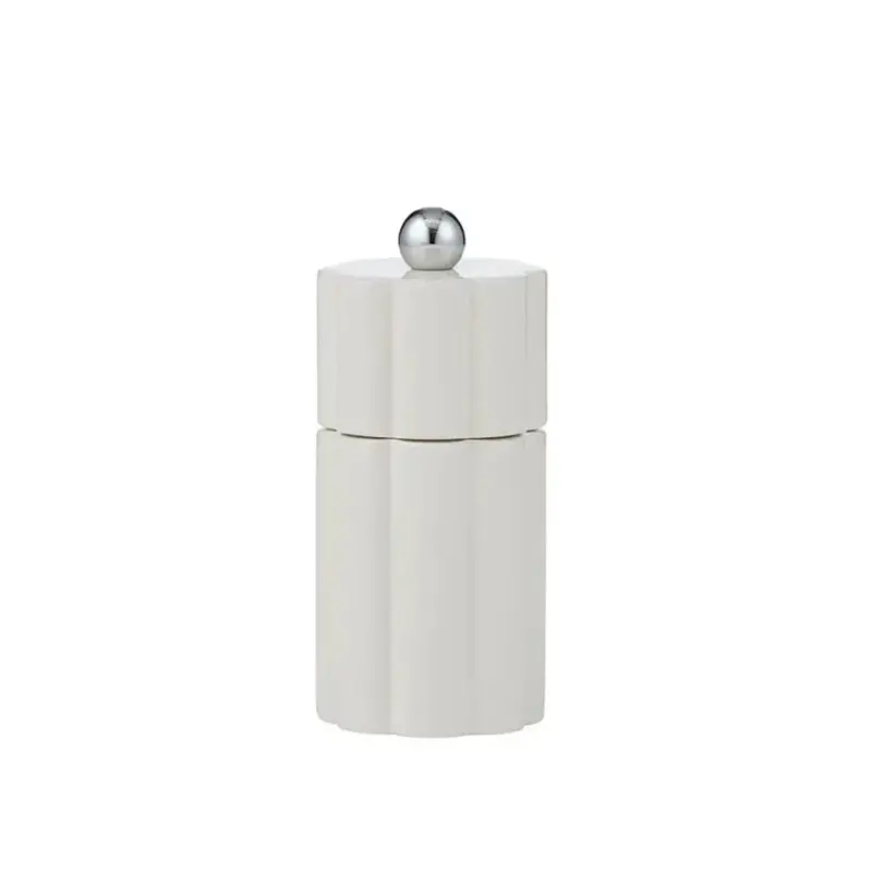 Assemble Omega Wooden Salt And Pepper Grinder – Ivory Finish, 5 X 11.5 Cm 1