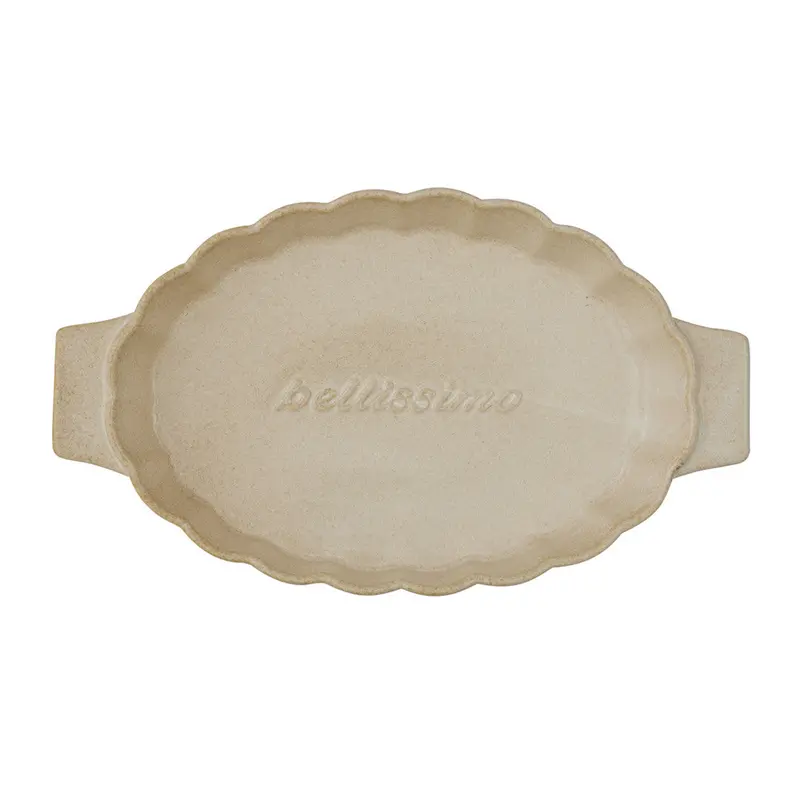 Assemble Toscana Natural-Finish Ceramic Baker – 38 × 23 × 6.5 Cm 1