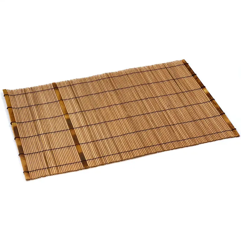Bamboo Sudare Placemat – Warm Brown Tone, 18.1" X 11.8" 1