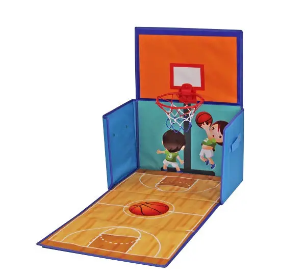 Basketball-Themed Play Mat Ottoman 1