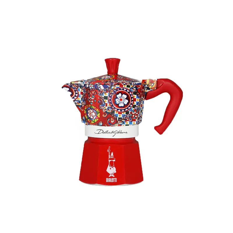 Bialetti Dolce & Gabbana Moka Express – 3-Cup Italian Stovetop Coffee Maker (150 Ml) 1