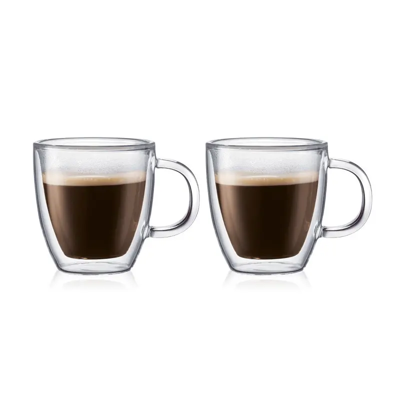 Bodum Bistro Espresso Mugs – 150Ml Handle Mugs (Pack Of 2) 1