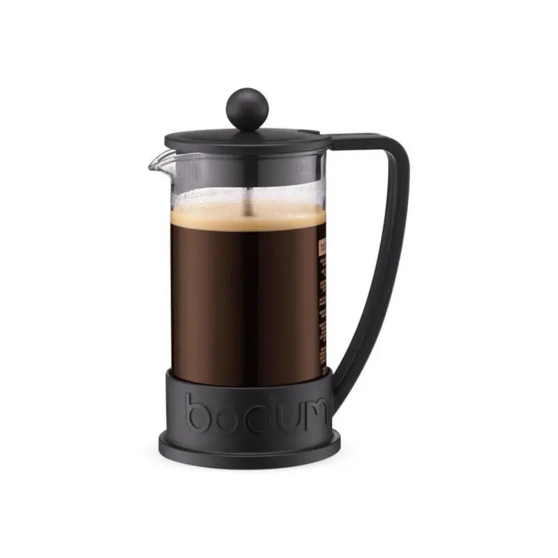 Bodum Brazil French Press – 3-Cup Black Plunger Coffee Maker 1
