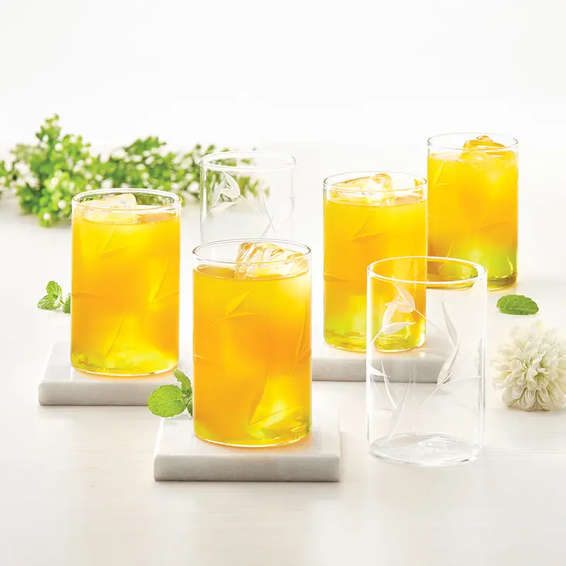 Borosil Bouquet 6-Piece Glass Tumbler Set (295Ml) 1