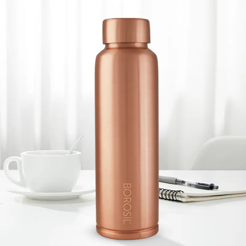 Borosil Eco-Friendly 1L Copper Water Bottle With Tr Coating 1