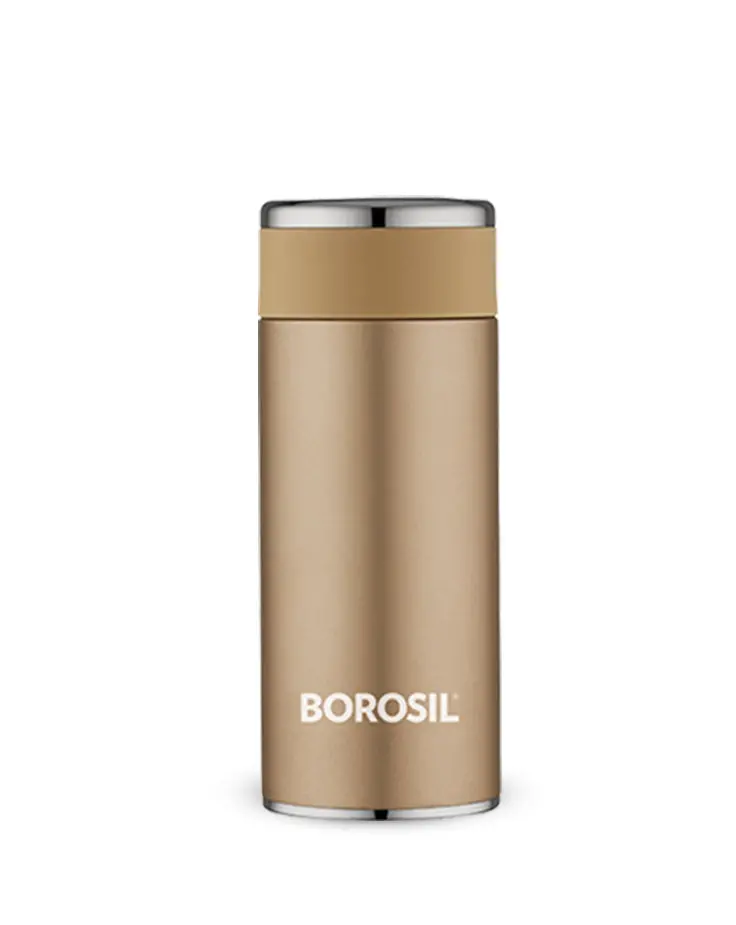 Borosil Travelsmart Rose Gold Leak-Proof Bottle – 360Ml 1