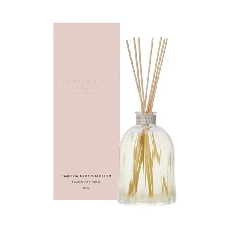 Camellia & Lotus Blossom Scented Reed Diffuser – 100Ml By Peppermint Grove Australia 1