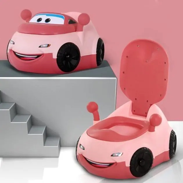 Car-Shaped Potty Training Seat – Pink Vroom Design For Toddlers 1