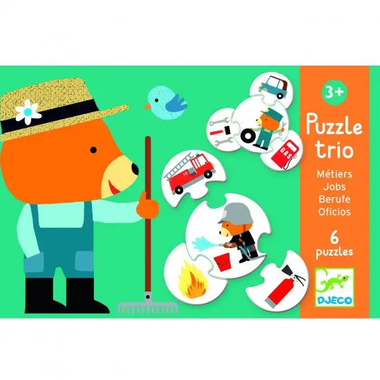 Careers-Themed Puzzle Trio – Ages 3+ 1