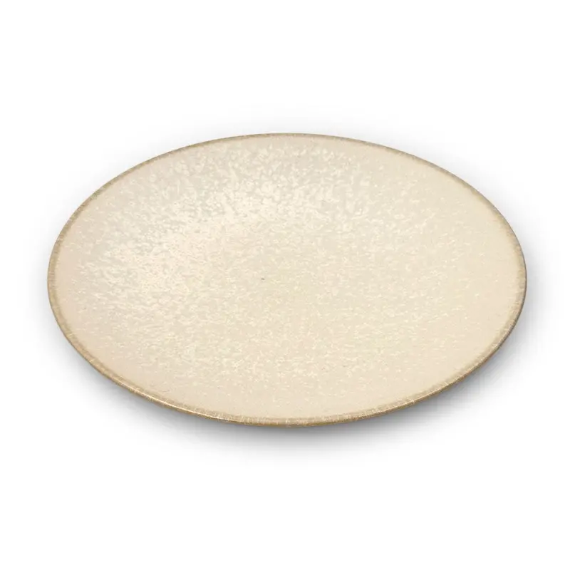 Carita Hihaku Cloudy White Dinner Plate – Minimalist Matte Finish, 9.6" Diameter 1