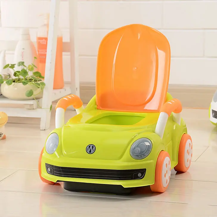 Cartoon-Style Ride-On Baby Potty Chair – Fun Car-Shaped Training Seat 2