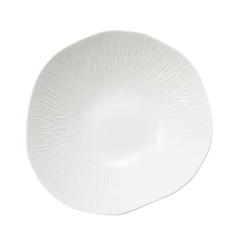 Casero Bloom Large Ceramic Serving Bowl – White (28 Cm) 1