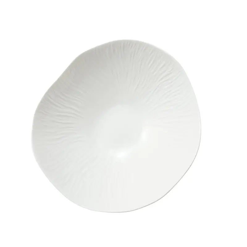 Casero Bloom Medium Ceramic Bowl – White (23 Cm) 1
