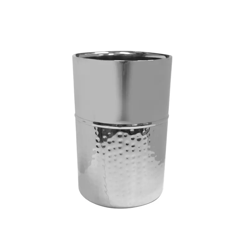 Casero Dante Hammered Metal Bottle Chiller – Stylish Wine Cooler 1