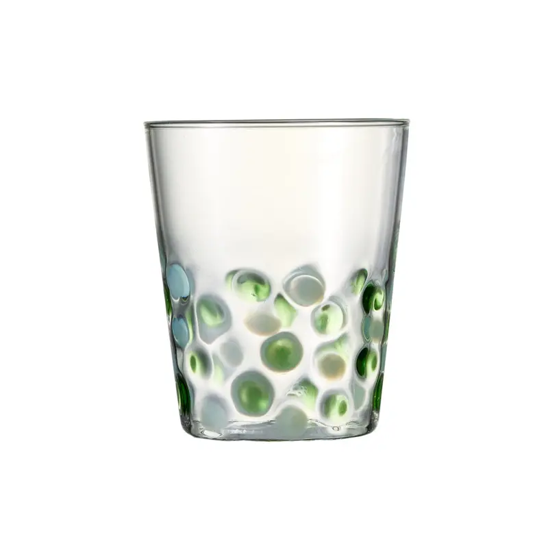 Casero Dapple Green Tumbler Set – 2 × 370Ml Double-Wall Glasses 1