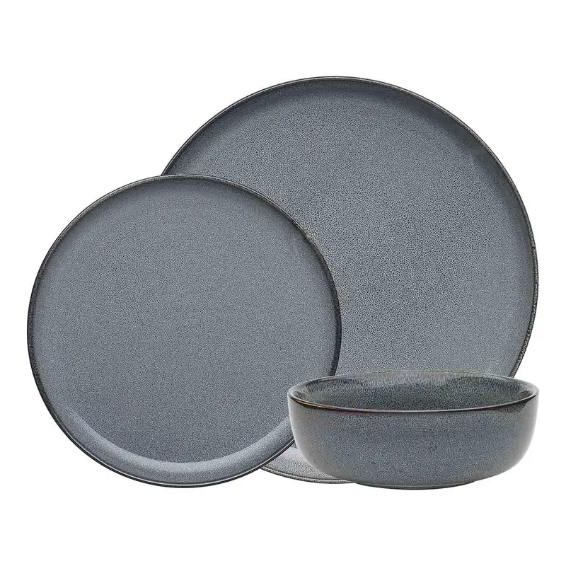 Casero Penn Steel 12-Piece Dinnerware Set 1