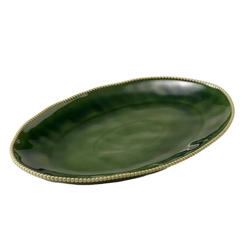 Casero Provence Jade-Glaze Oval Serving Platter – 35 Cm 1