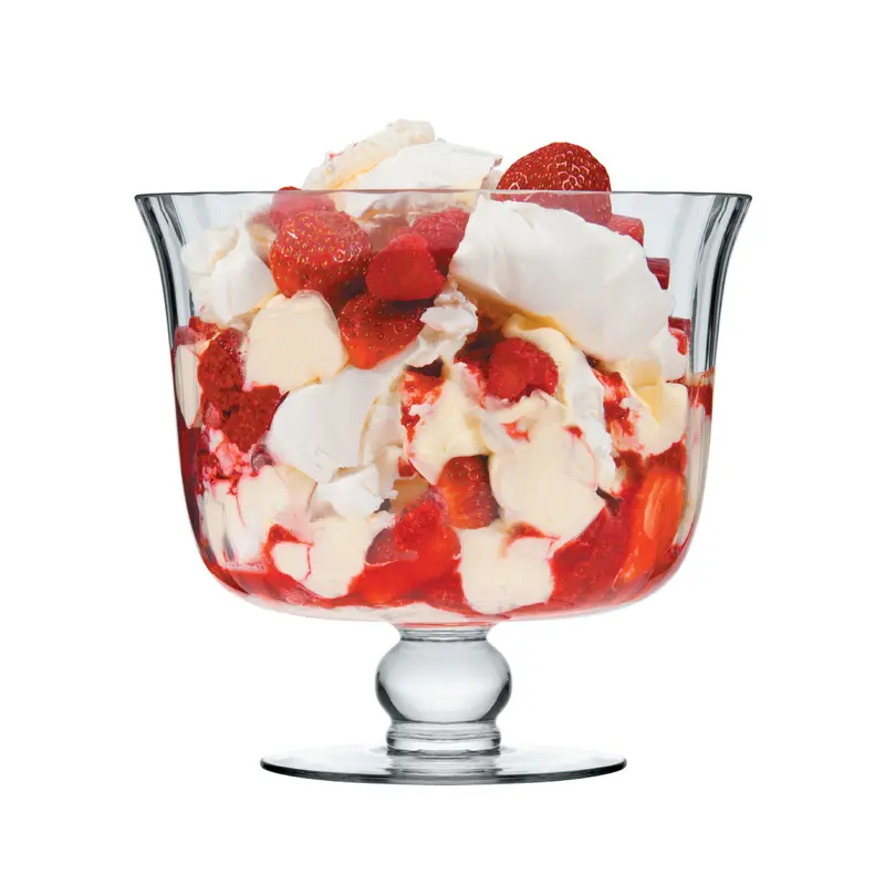 Casero Verre 20Cm Fluted Glass Trifle Bowl 1