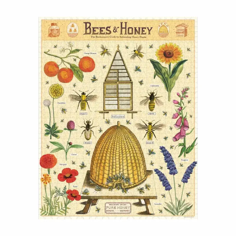 Cavallini & Co Bees And Honey 1000-Piece Jigsaw Puzzle 1
