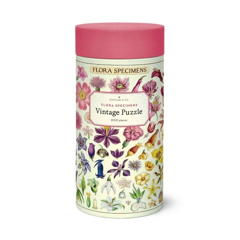 Cavallini & Co Flora Specimens 1000-Piece Botanical Jigsaw Puzzle 1