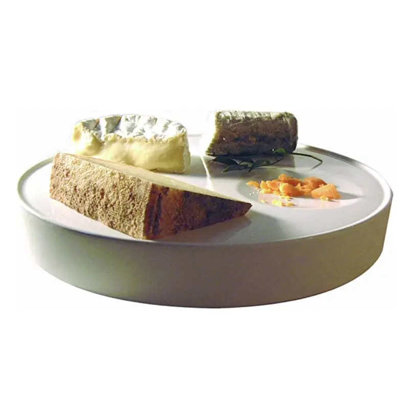 Ceramic Cheese Serving Plate With Ring Design 1