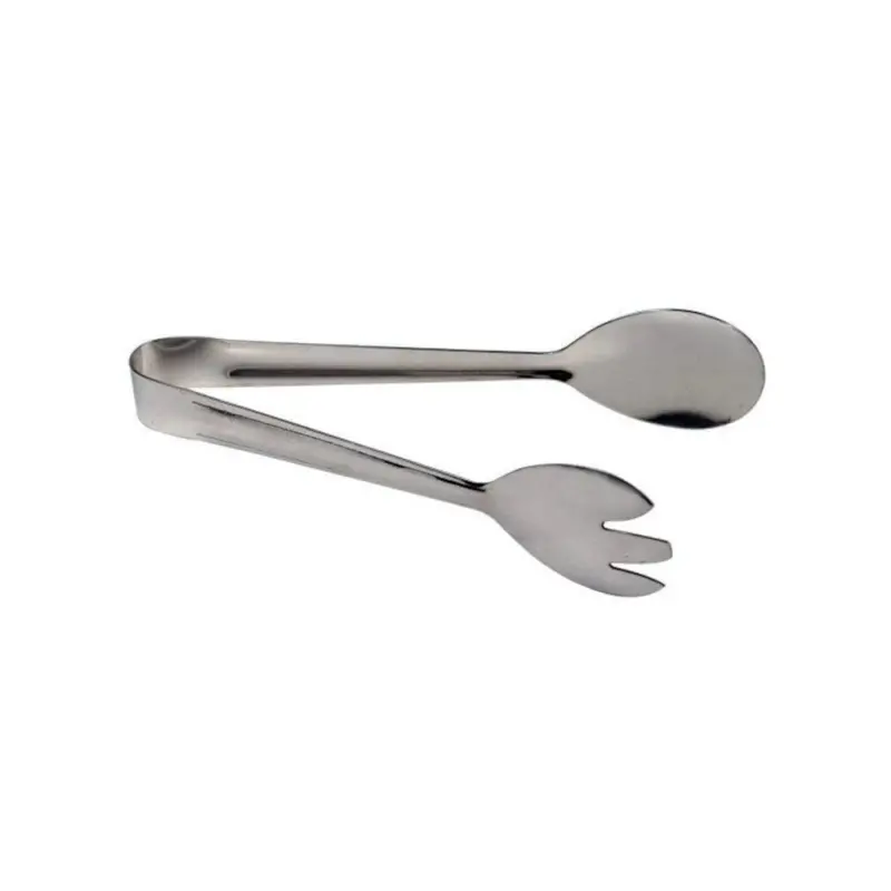 Chef Inox Premium Stainless Steel Salad Tongs – 19.5Cm Ergonomic Design 1