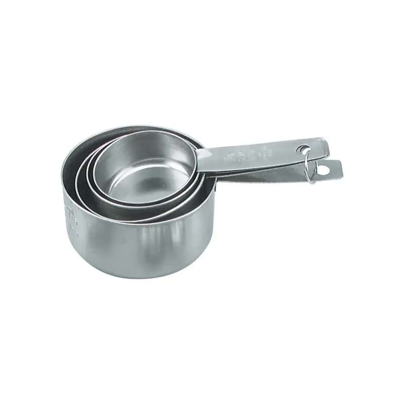 Chef Inox Stainless Steel Measuring Cup Set – Nested Design 1