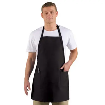 Chef Works Black Two-Pocket Chef Apron – 30.5 Inches Long 1