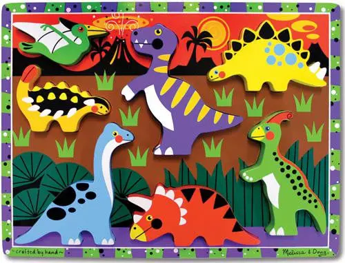 Chunky Dinosaur Jigsaw Puzzle – Toddler-Friendly, Age 2+ 1
