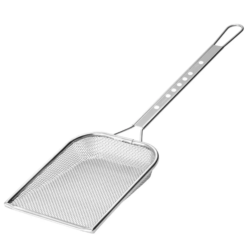 Clearance: Three Snow Stainless Steel Square Coarse Mesh Skimmer – 5.7" X 7.5" 1