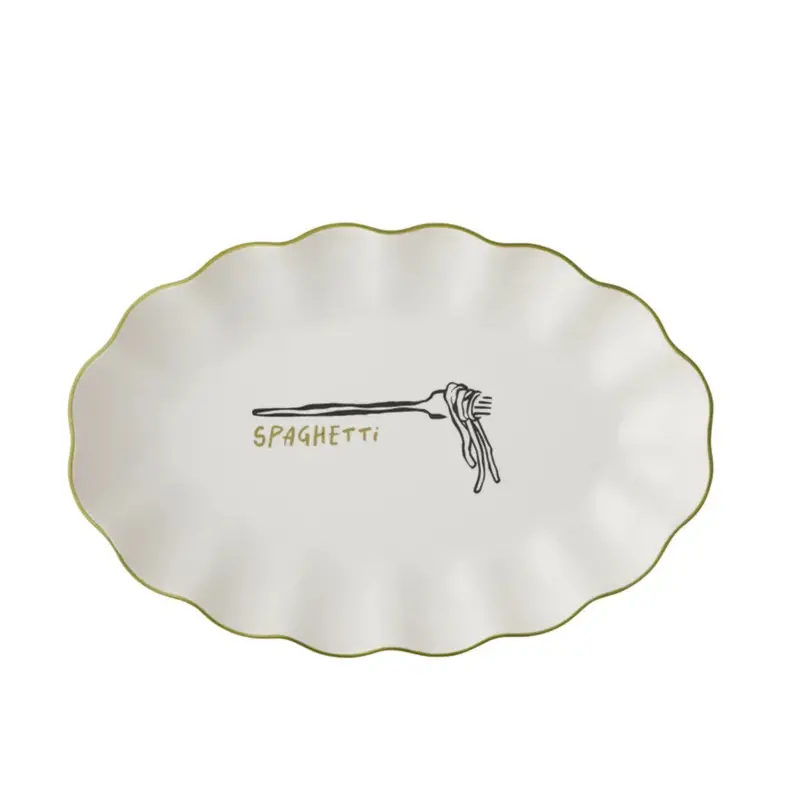 Coast To Coast Mangiare Ceramic Spaghetti Serving Bowl – 24 Cm Contemporary Pasta Dish 1