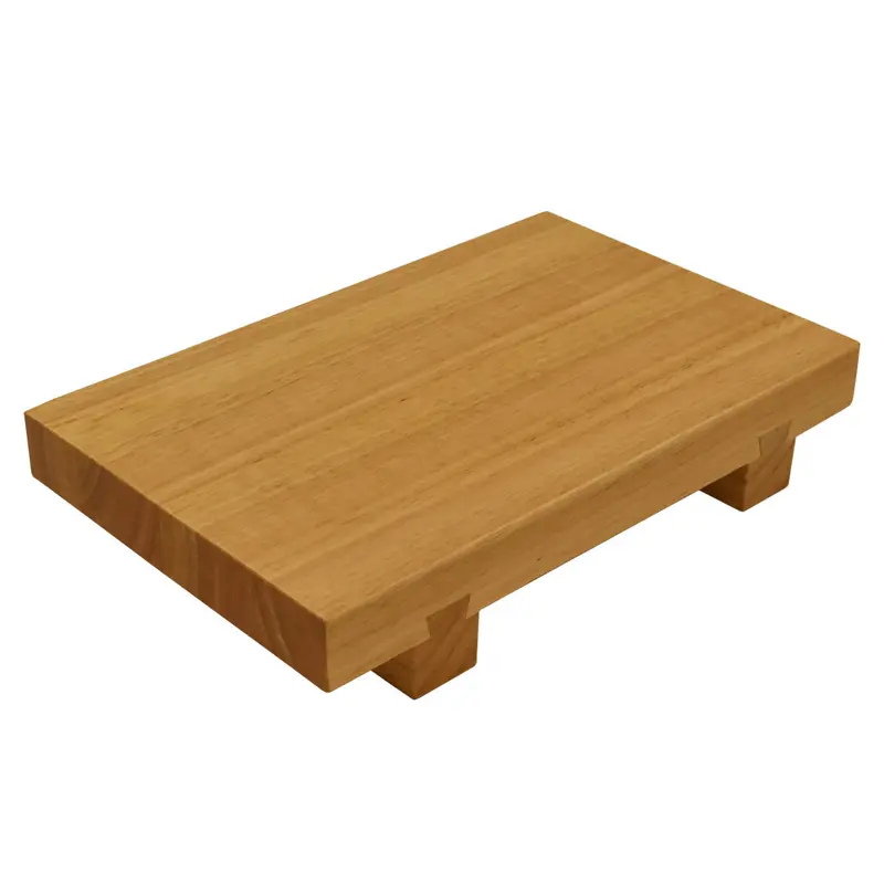 Compact Wooden Sushi Geta Board – 9.4" X 5.9" Traditional Rice Tray 1