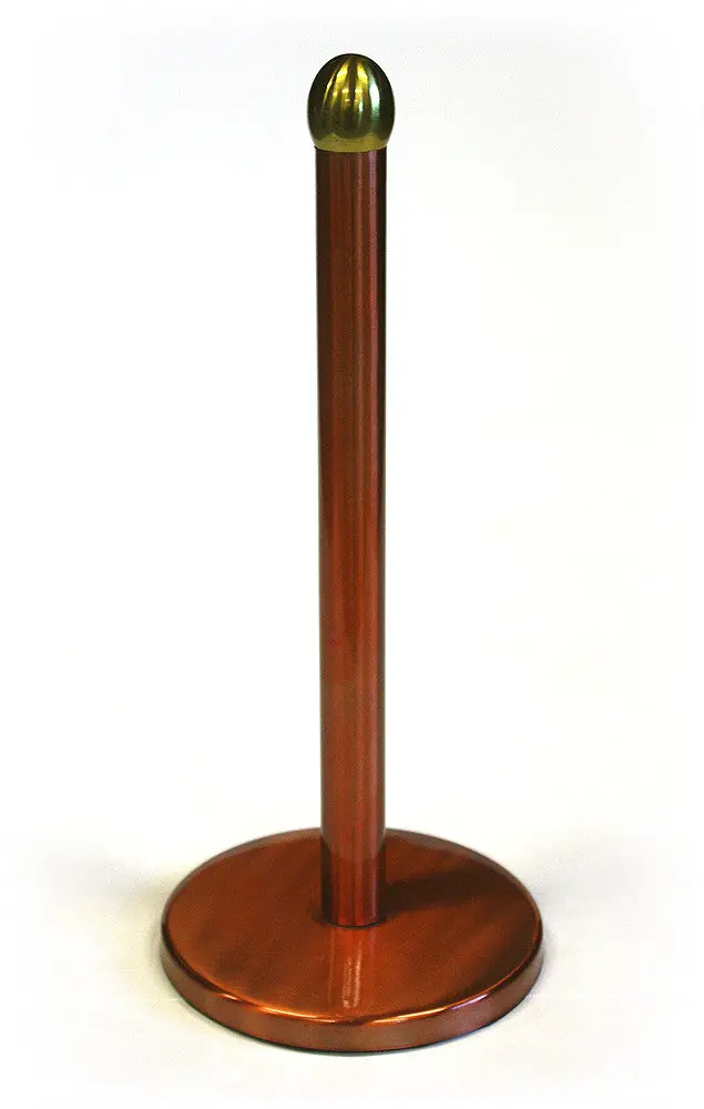 Copper-Plated Paper Towel Pole – Stylish Stainless Steel Holder, 13.75 Inches 1